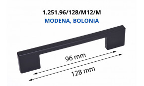 Rankenėlė plastikinė 1.251.96-128-M12-M 96/128 mm MODENA BOLONIA