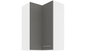 LARA 60x60 GN-90 2F 90° pakabinama kampinė spintelė grey