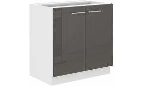 LARA 80 D 2F BB pastatoma spintelė grey