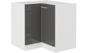 LARA 90x90 ND 2F BB pastatoma kampinė spintelė grey