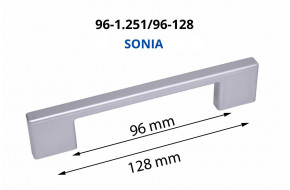 Rankenėlė plastikinė 96-1.251-96-128 96/128 mm SONIA