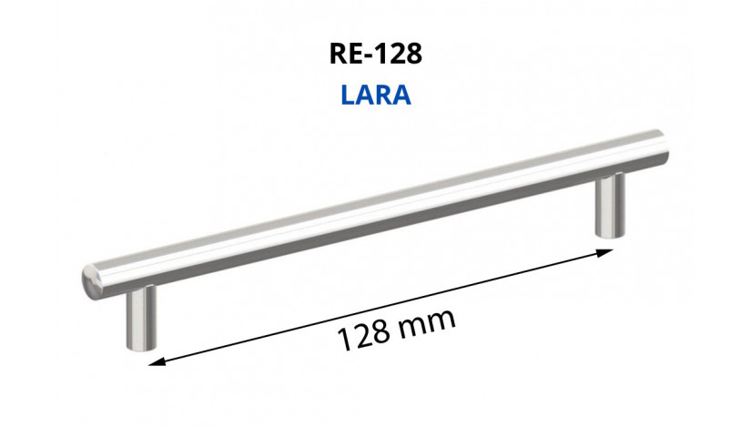 Rankenėlė aliuminio RE-128 128 mm LARA