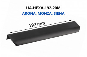 Rankenėlė aliuminio UA-HEXA-192-20M 192 mm ARONA MONZA SIENA