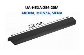 Rankenėlė aliuminio UA-HEXA-256-20M 256 mm ARONA MONZA SIENA