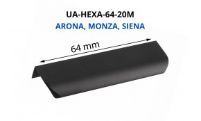 Rankenėlė aliuminio UA-HEXA-64-20M 64 mm ARONA MONZA SIENA