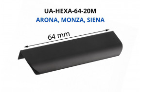 Rankenėlė aliuminio UA-HEXA-64-20M 64 mm ARONA MONZA SIENA